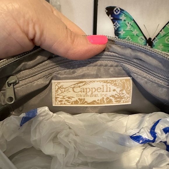 Cappelli Straworld Silver Textured Shoulder Bag - Picture 4 of 4